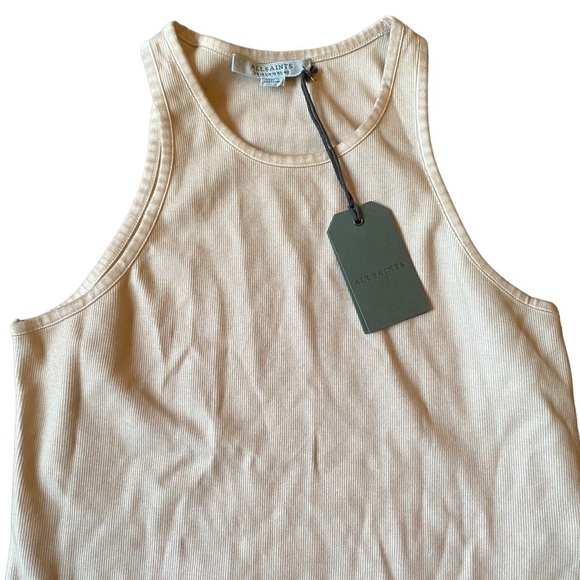 NWT All Saints Jamie Bodysuit in London Stone White Size 10 - Picture 5 of 10